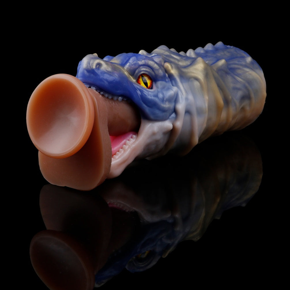 Voraxelle Dragon Pocket Pussy – Platinum Silicone Masturbator Sleeve with Vacuum Pump | Domlust