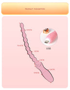 Vibrating Silicone Beaded Wand with Flexible Shaft - Tarisss Sex Toy Store