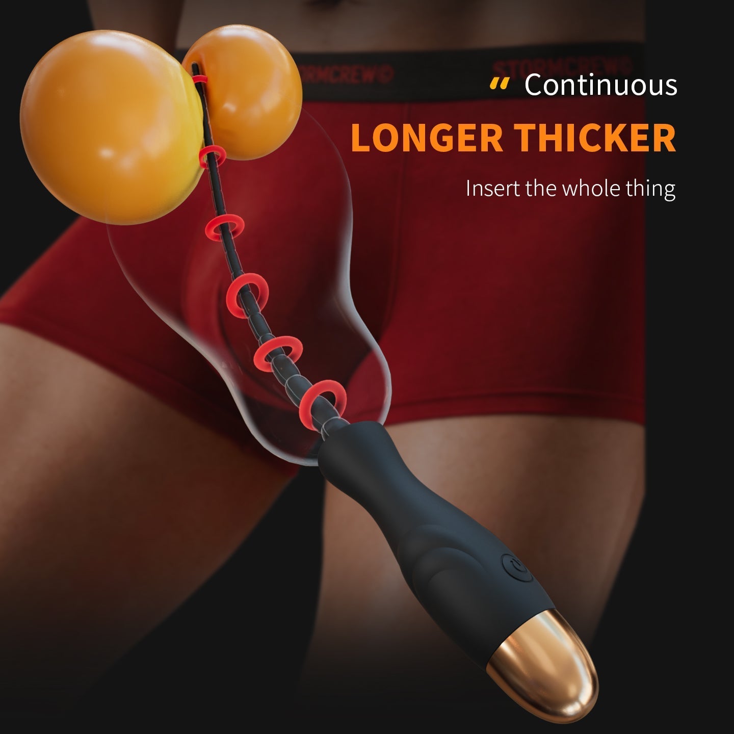 Vibrating Silicone Urethral Sound with Flexible Beaded Shaft - Tarisss Sex Toy Store