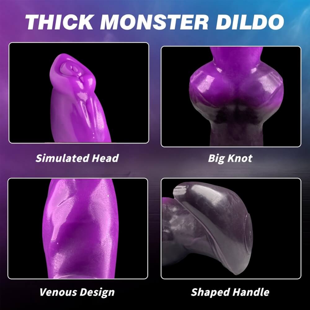 Violetfang 6 Inch Fantasy Monster Inflatable Knot Dildo - Tarisss Sex Toy Store