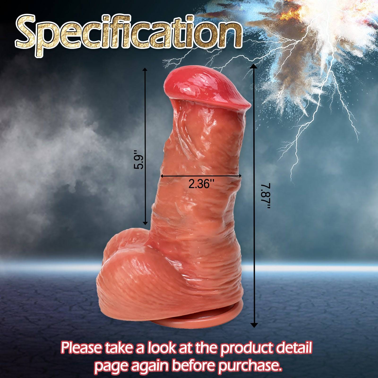 Viper 7 Inch Extra Thick Most Realistic Dildo - Tarisss Sex Toy Store