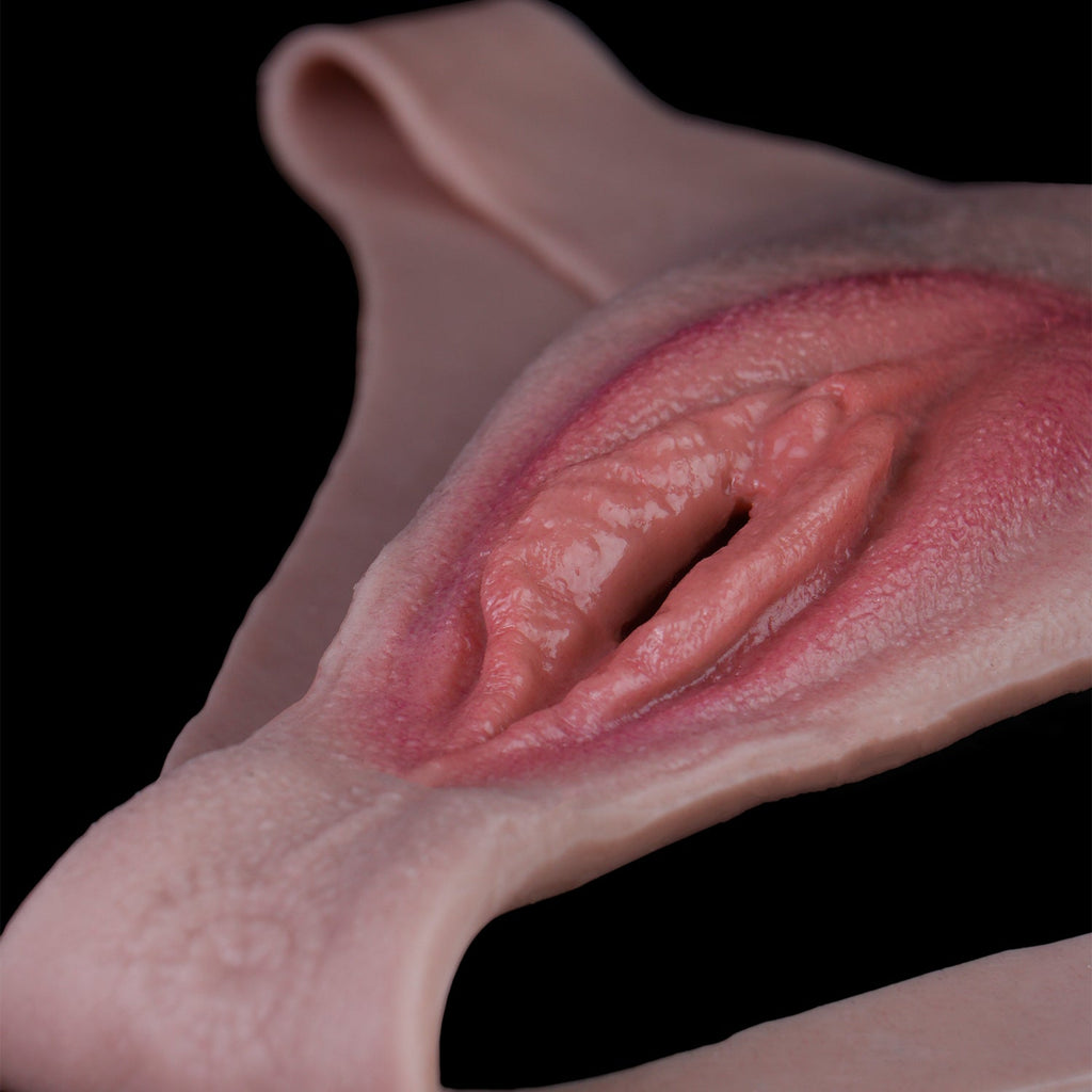 Realistic Pussy Panties with Insertable Vagina — Wearable Fake Vagina for Crossdressers
