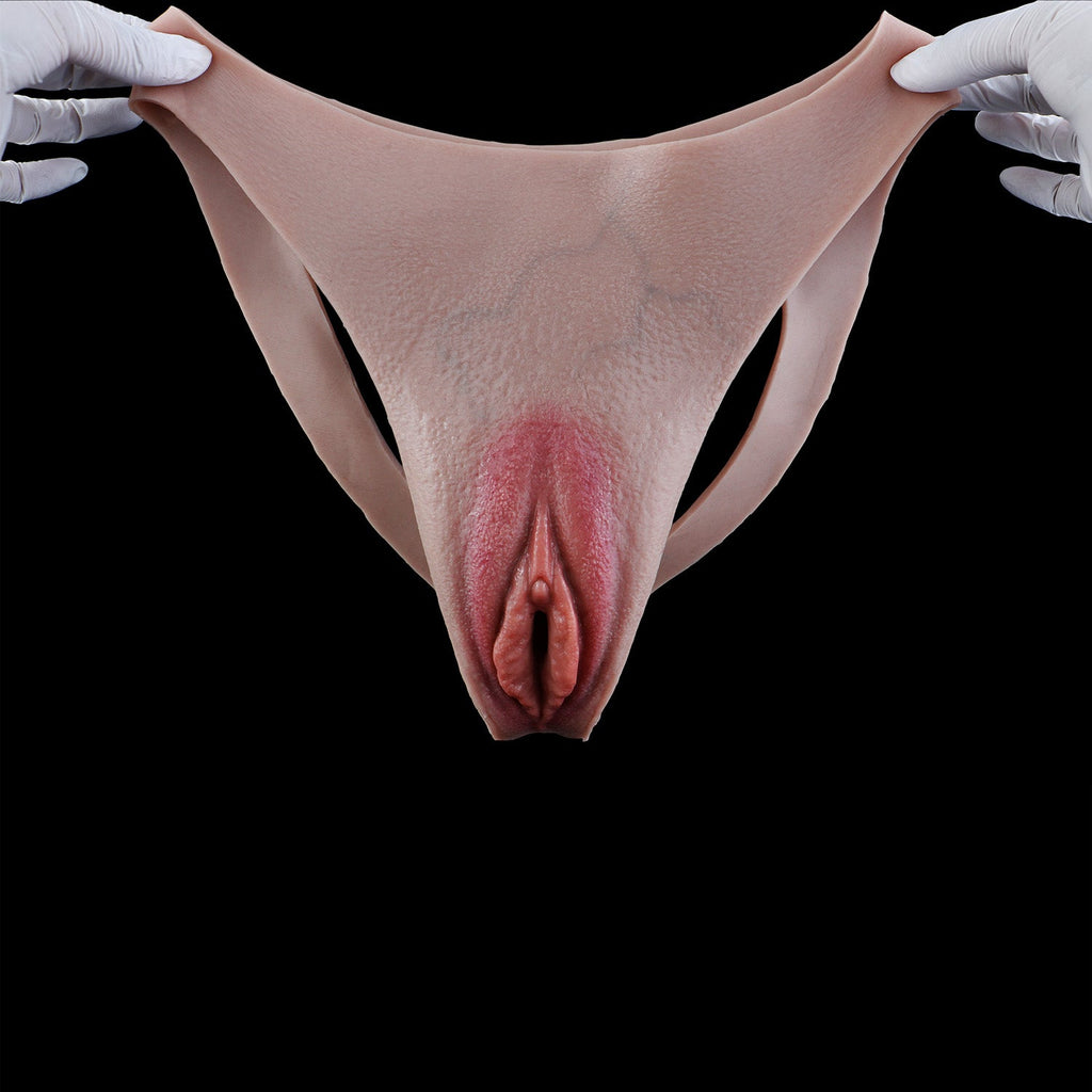 Realistic Pussy Panties with Insertable Vagina — Wearable Fake Vagina for Crossdressers