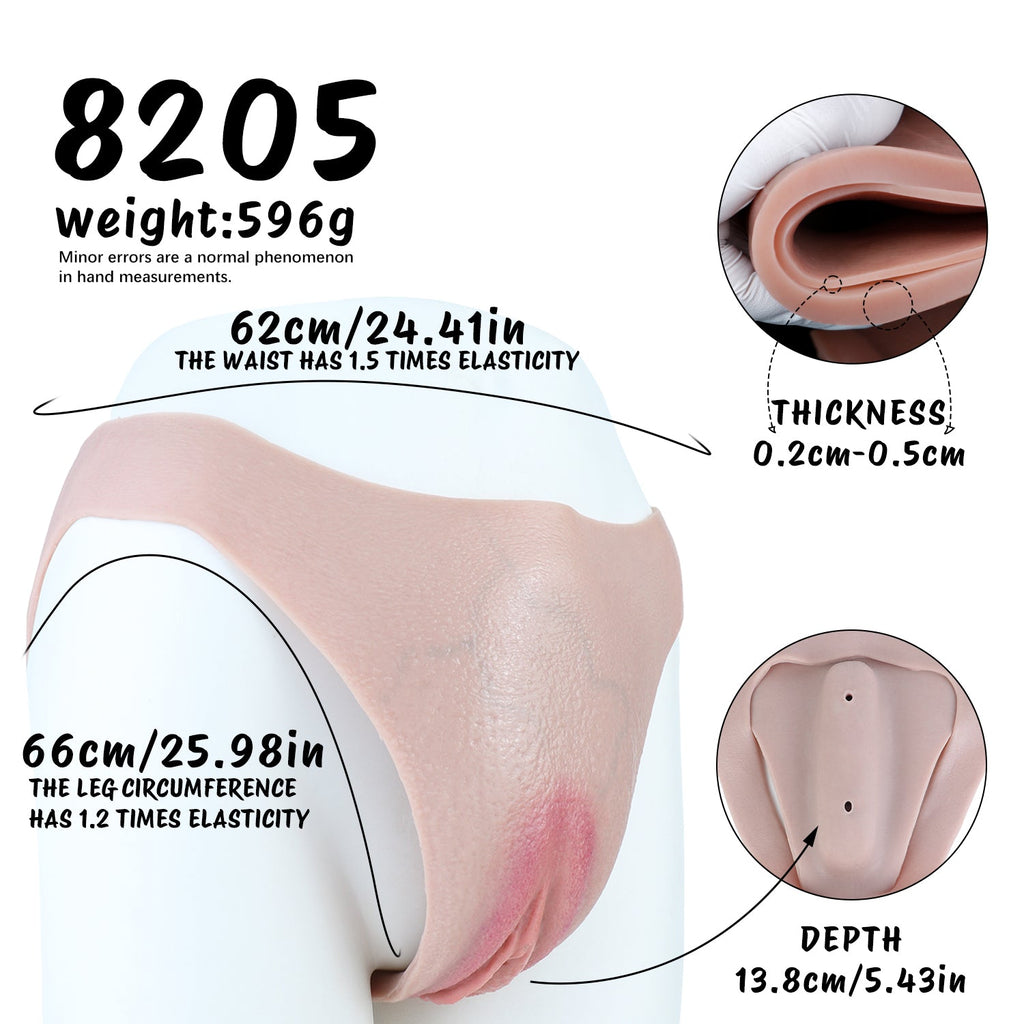 Realistic Pussy Panties with Insertable Vagina — Wearable Fake Vagina for Crossdressers