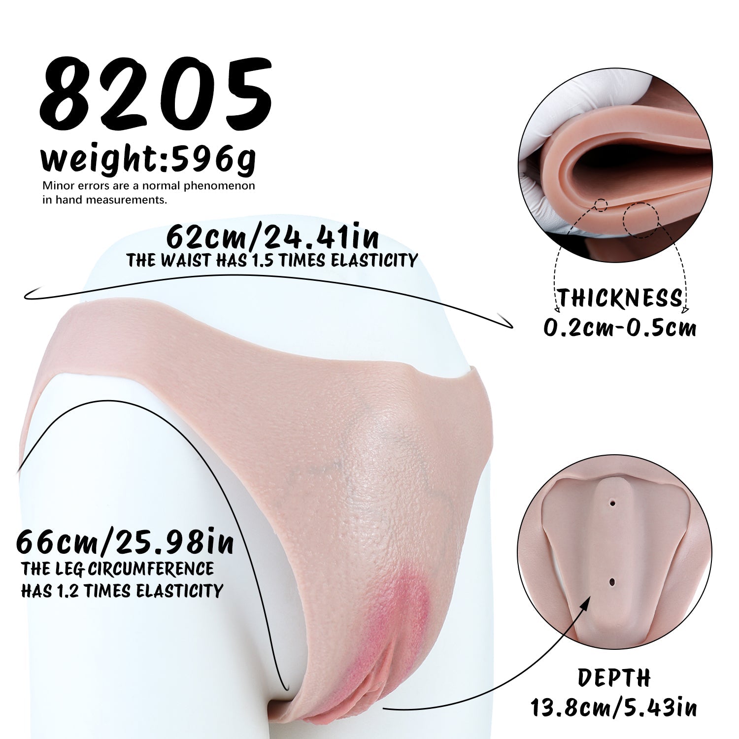 Realistic Pussy Panties with Insertable Vagina — Wearable Fake Vagina for Crossdressers