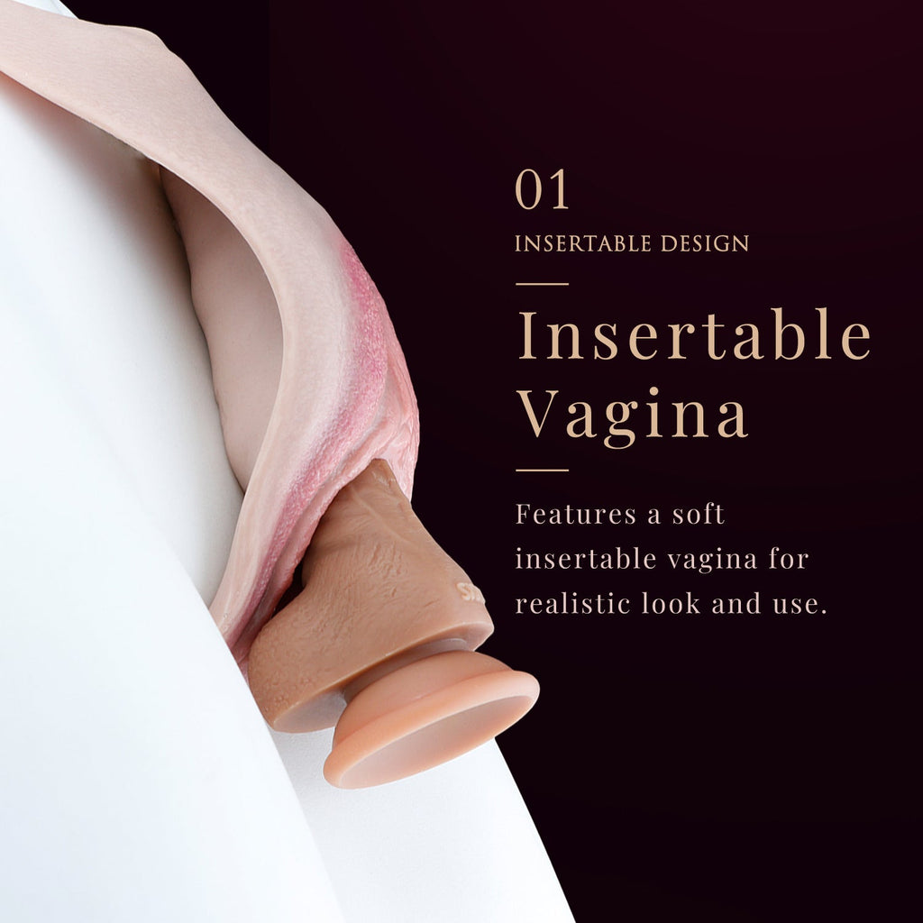 Realistic Pussy Panties with Insertable Vagina — Wearable Fake Vagina for Crossdressers
