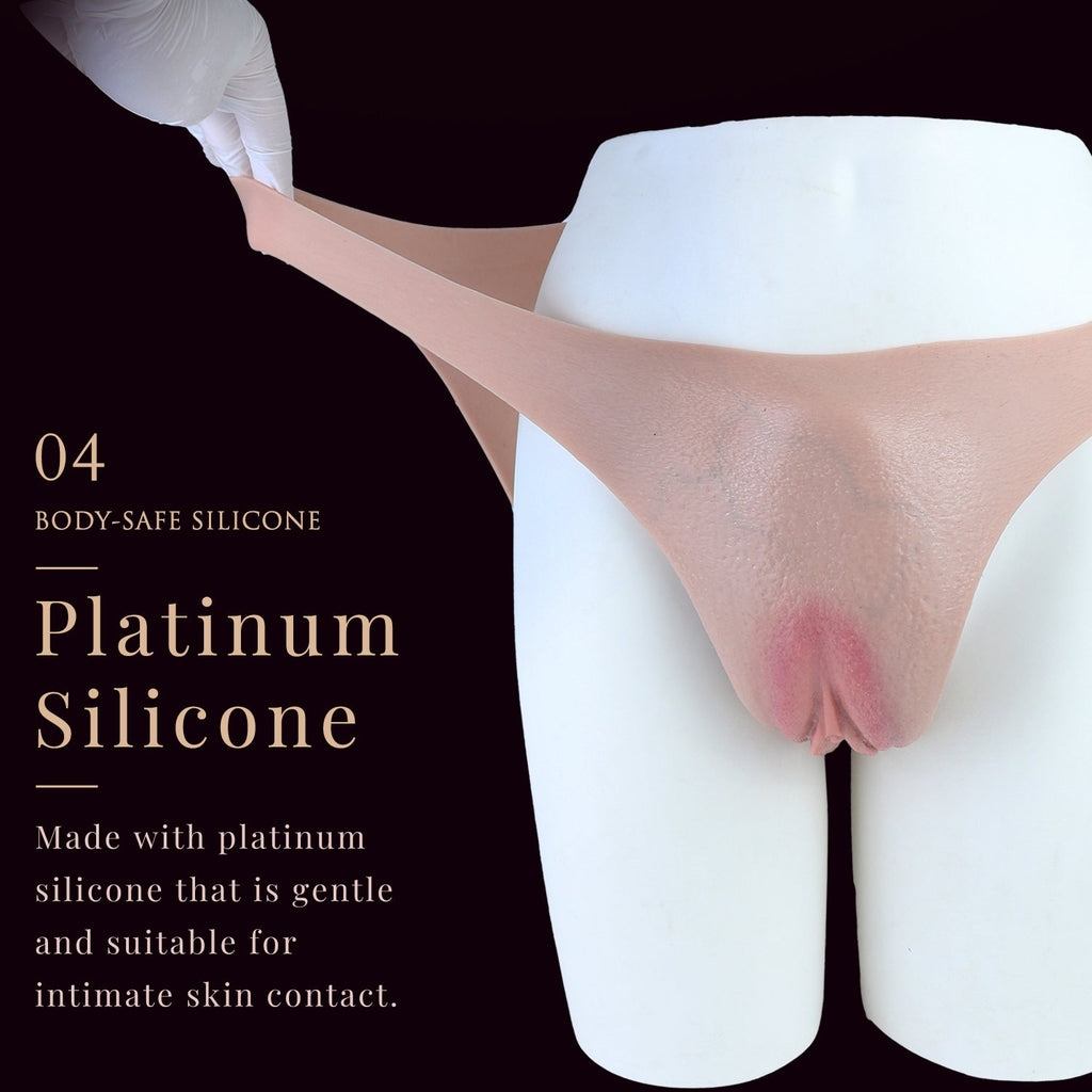 Realistic Pussy Panties with Insertable Vagina — Wearable Fake Vagina for Crossdressers