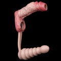Realistic Silicone Cock Sleeve with Vibrating Butt Plug — Dual Stimulation for Men Who Want More