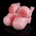 Chubby Bear-Girl Fantasy Sex Doll Torso — Dual-Channel Furry Masturbator with Soft Breasts & Raised-Hip Pose