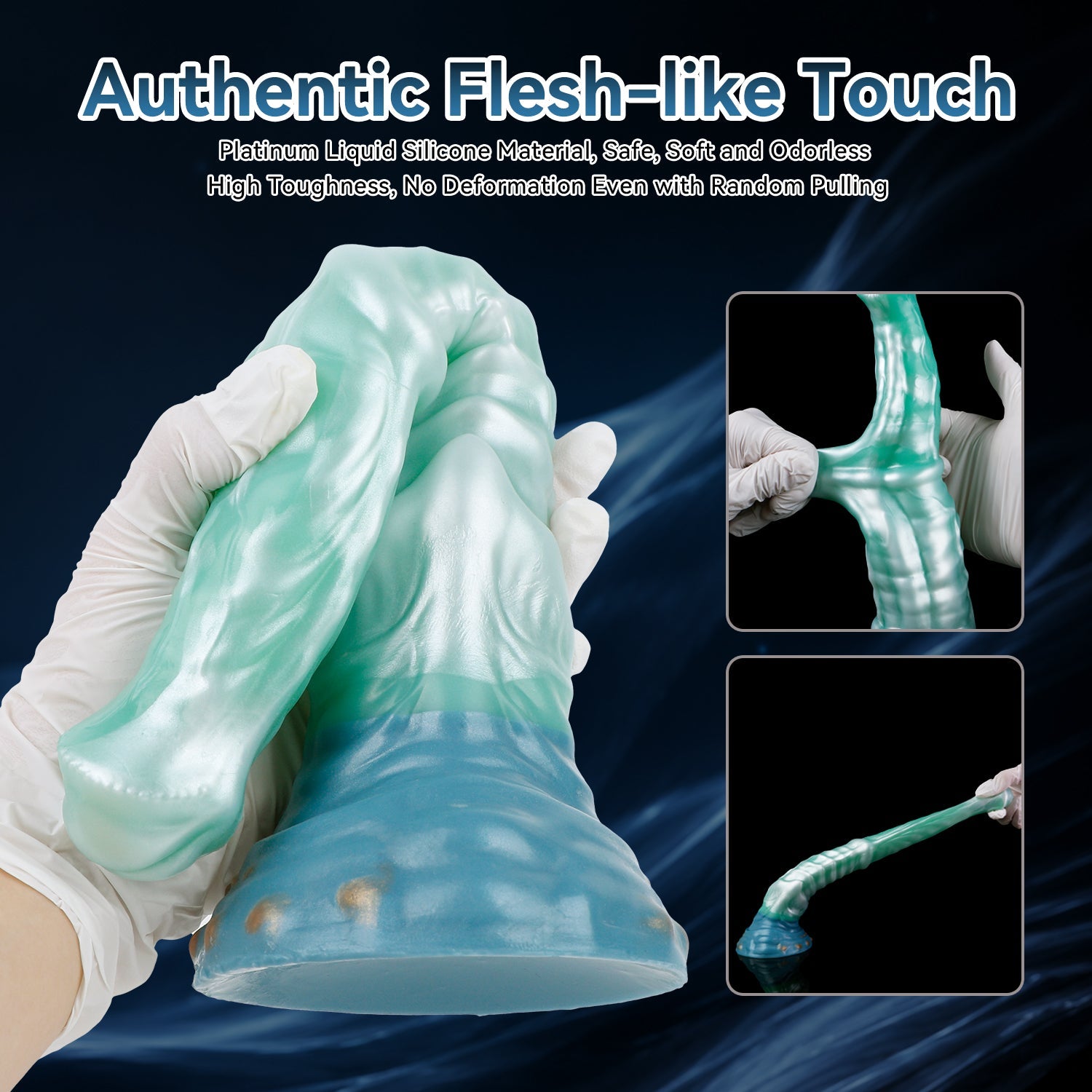 Fantasy Silicone Inflatable Horse Dildo -Expands Inside You for Deep G-Spot Stimulation