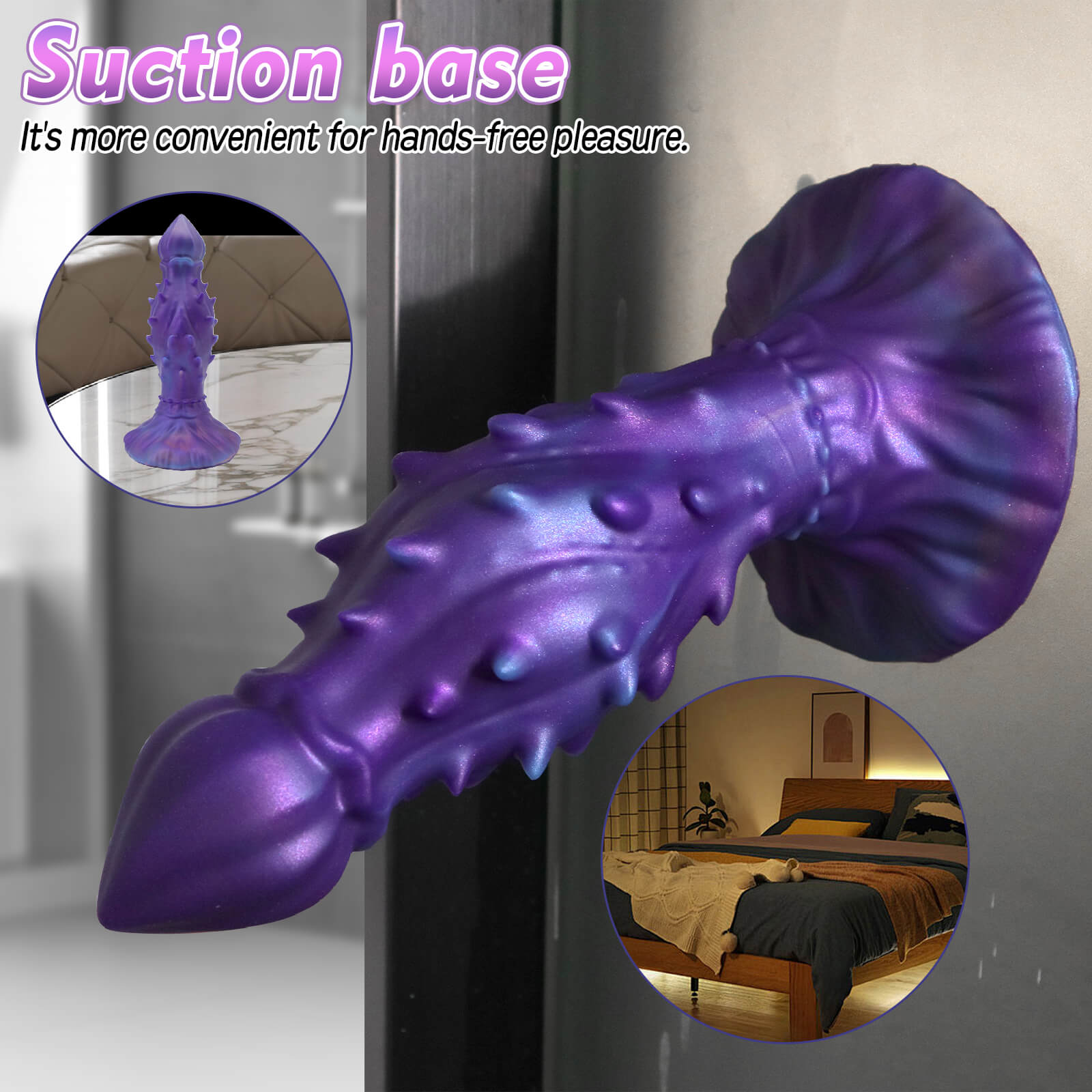 Void 10 Inch Silicone Alien Dildo with Spiked Design - Tarisss Sex Toy Store