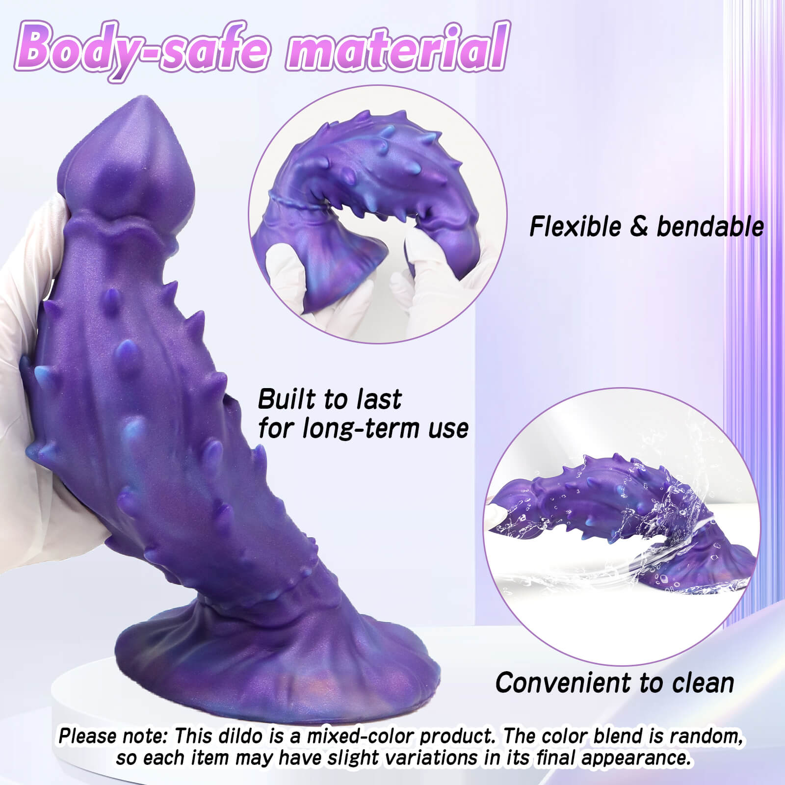 Void 10 Inch Silicone Alien Dildo with Spiked Design - Tarisss Sex Toy Store
