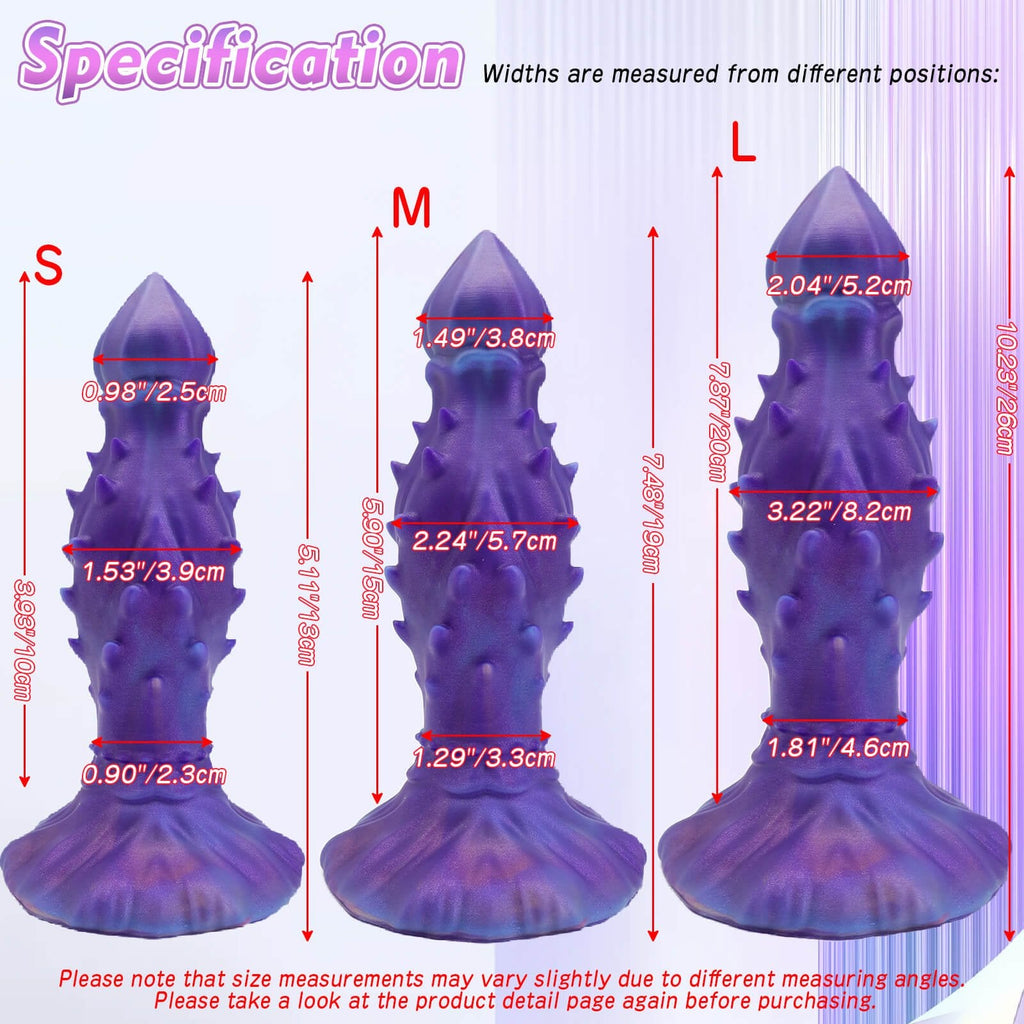 Void 10 Inch Silicone Alien Dildo with Spiked Design - Tarisss Sex Toy Store