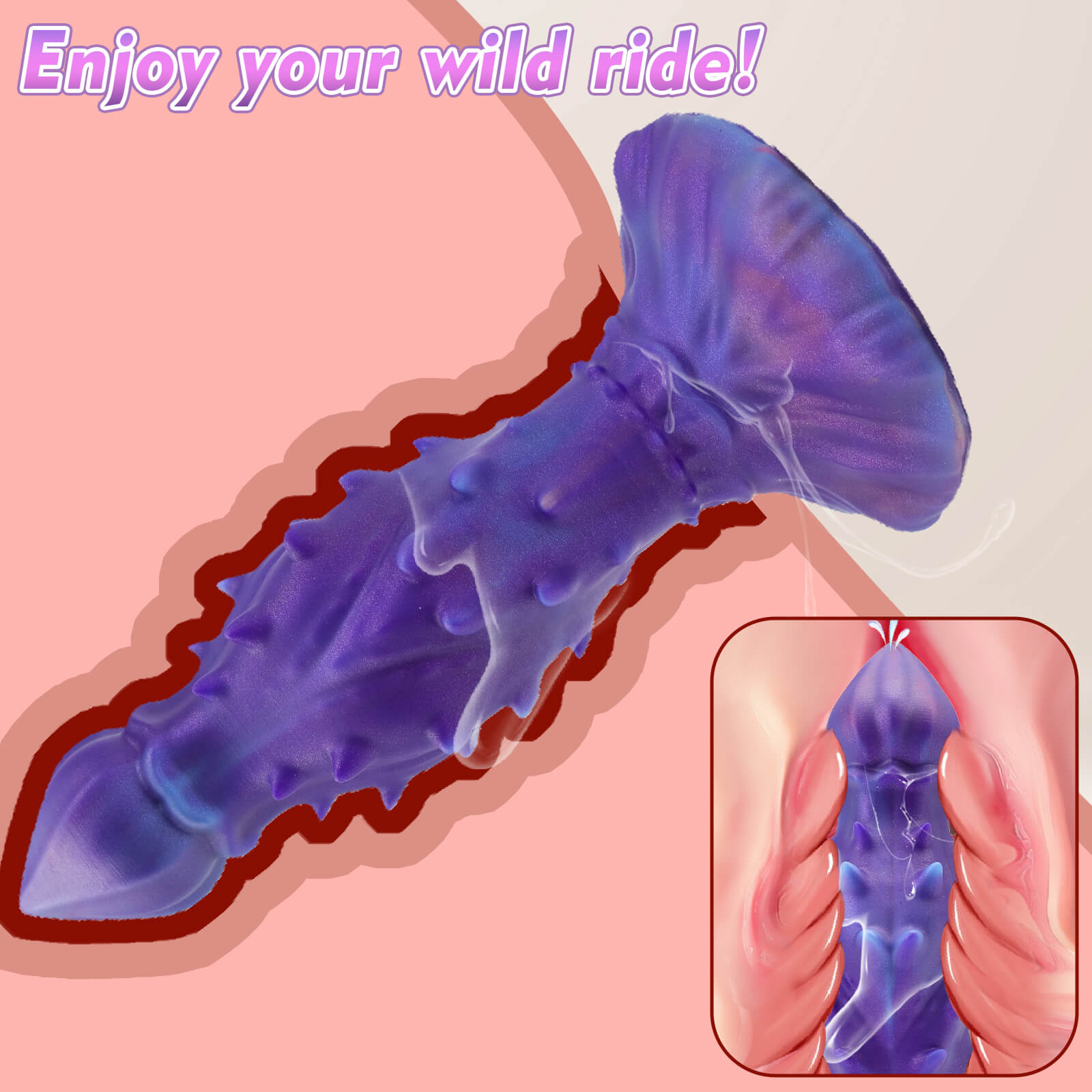 Void 10 Inch Silicone Alien Dildo with Spiked Design - Tarisss Sex Toy Store