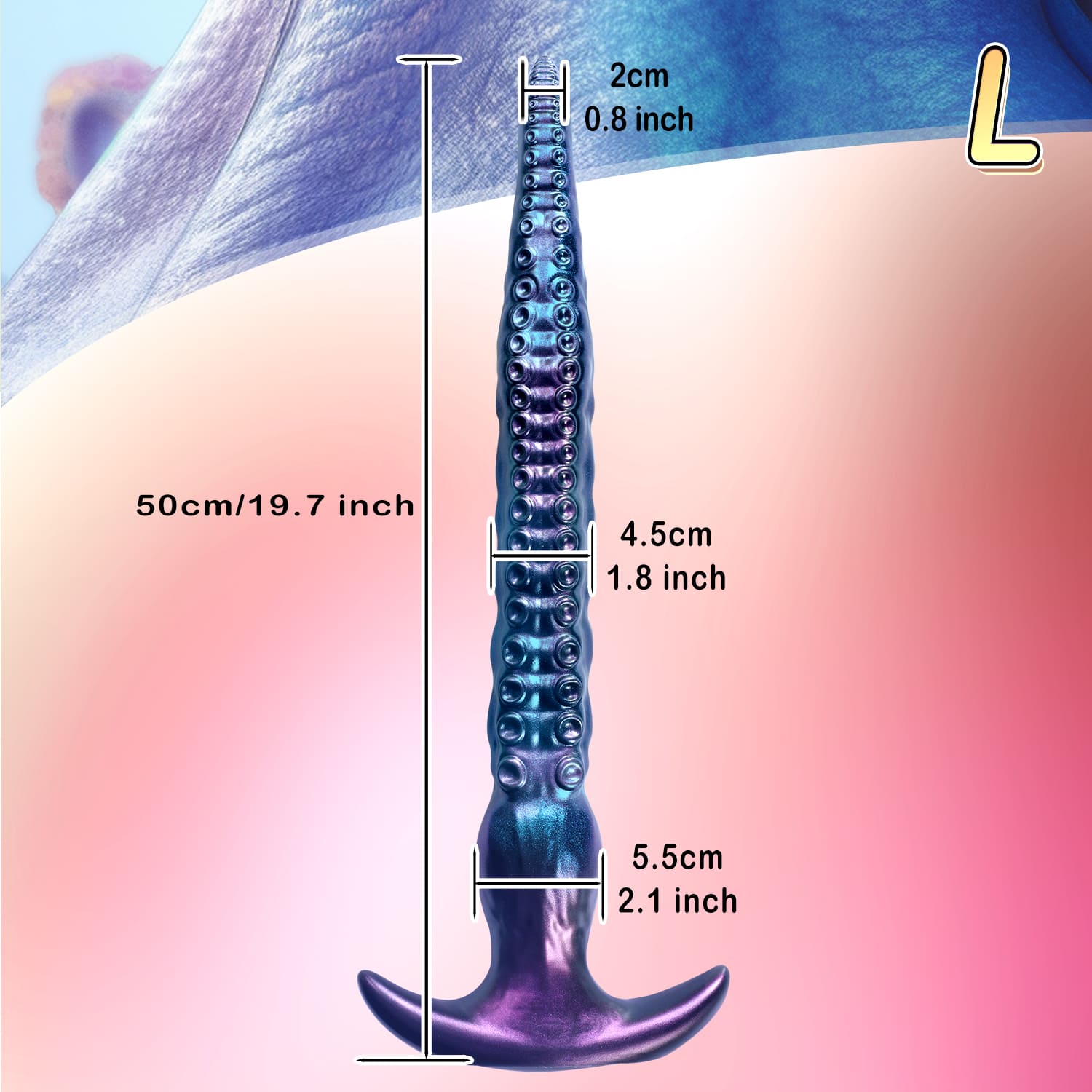VoidWhip - Tentacle Dildo - Long Butt Plug - 3 Sizes