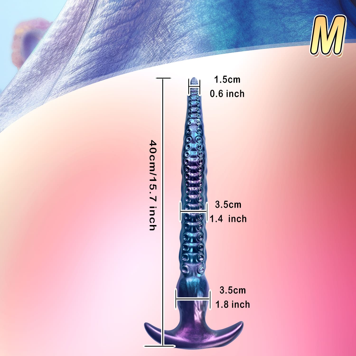 VoidWhip - Tentacle Dildo - Long Butt Plug - 3 Sizes