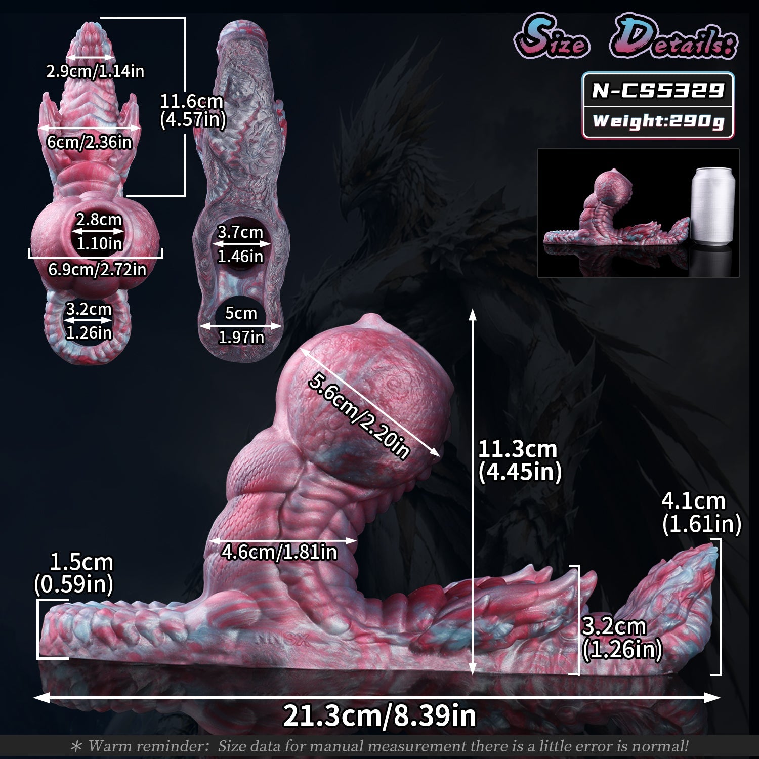 Fantasy Beast Cock Sleeve with Grinding Stimulator – 2-in-1 Platinum Silicone Penis Extender for Couples