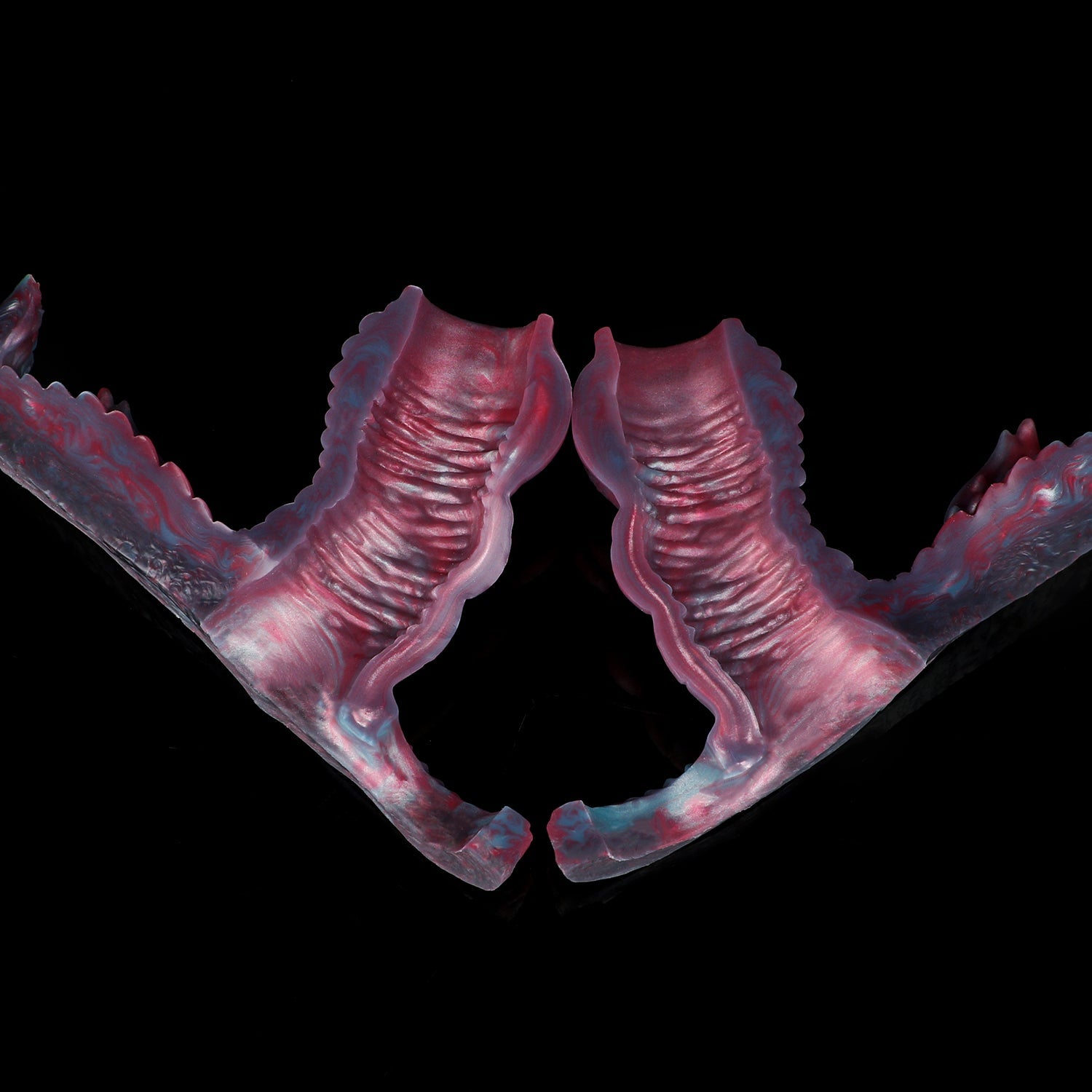 Fantasy Beast Cock Sleeve with Grinding Stimulator – 2-in-1 Platinum Silicone Penis Extender for Couples