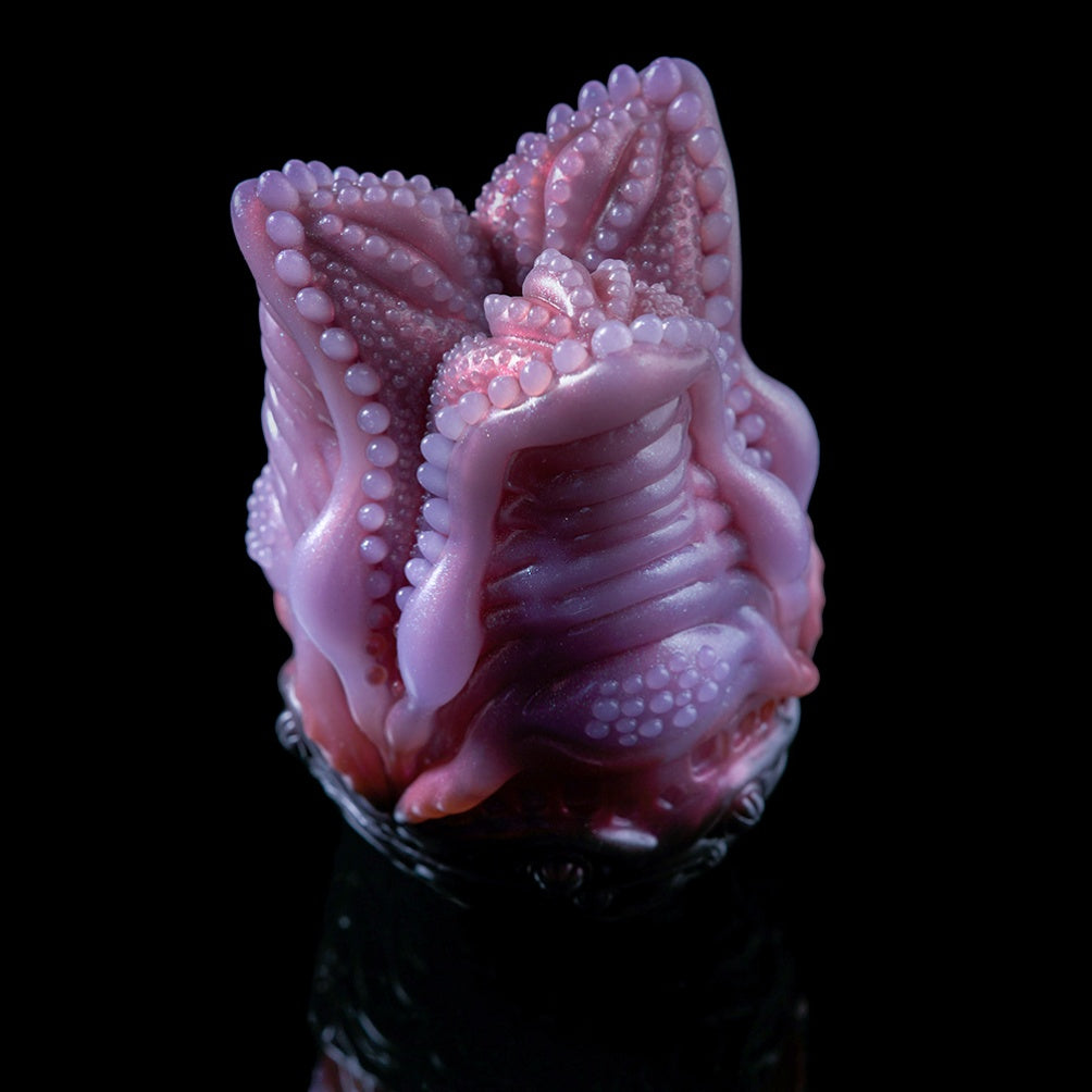 Carnivorous Flower Alien Pocket Pussy – Beast Oral Sex Masturbator in Platinum Silicone