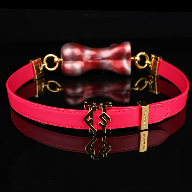 Beauty Nude Horizontal Ball Gag - Lustrous Silicone Wearable Mouth Restraint Oral Sex Toy