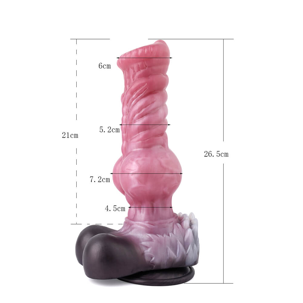 Warwick 13 Inch Silicone Wolf Dildo with Realistic Knot - Tarisss Sex Toy Store