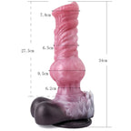 Warwick 13 Inch Silicone Wolf Dildo with Realistic Knot - Tarisss Sex Toy Store