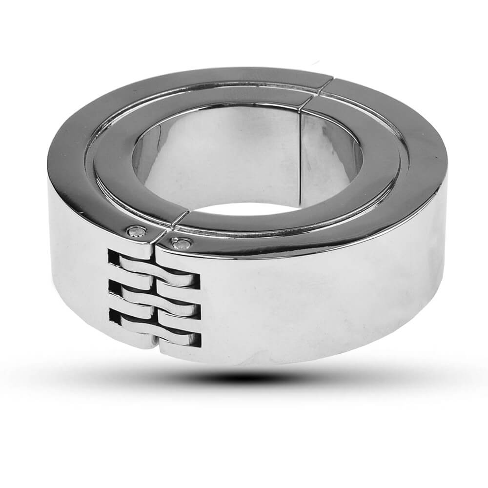 Weighted Metal Cock Ring with Double Ring Design - Tarisss Sex Toy Store