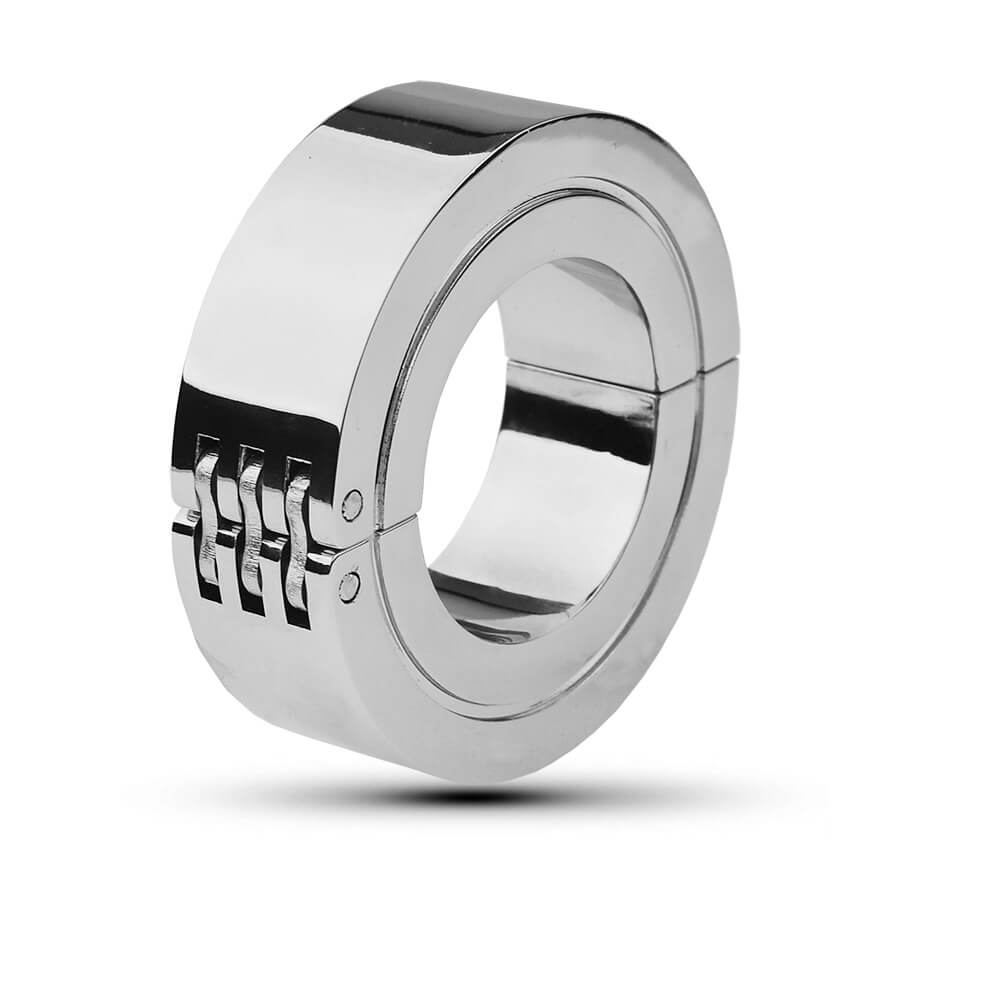 Weighted Metal Cock Ring with Double Ring Design - Tarisss Sex Toy Store