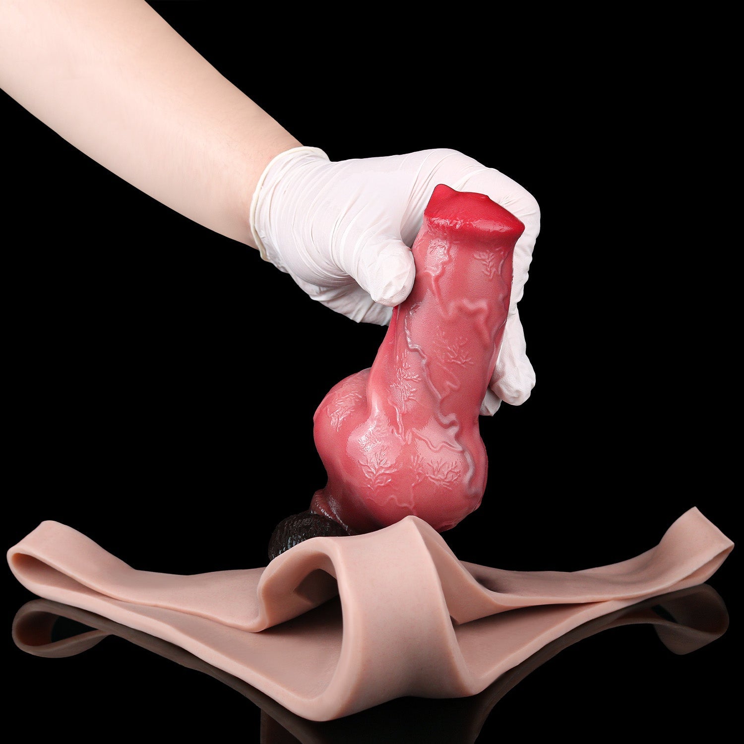 Dog Knot Fantasy Cock Sleeve Panty – Platinum Silicone Sheath Underwear for ED