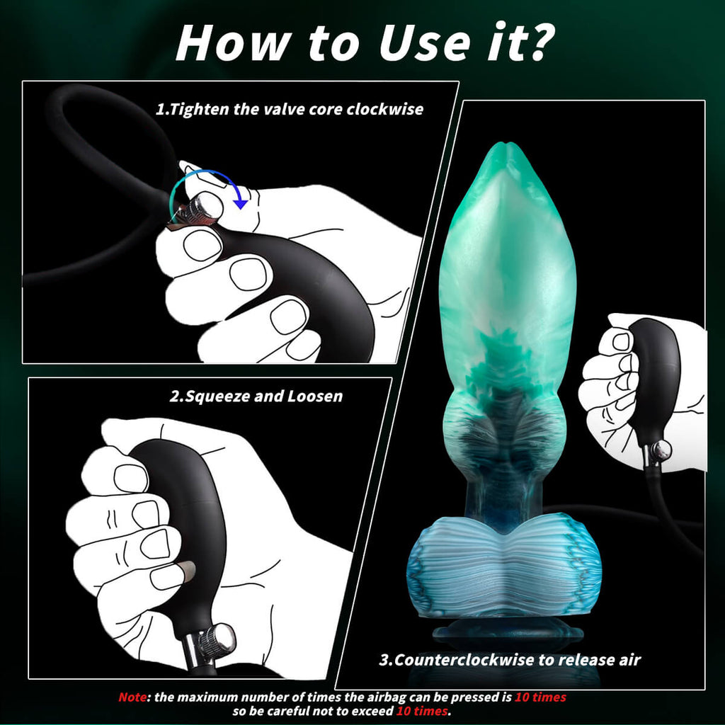 Will 9 Inch Inflatable Dildo - Tarisss Sex Toy Store