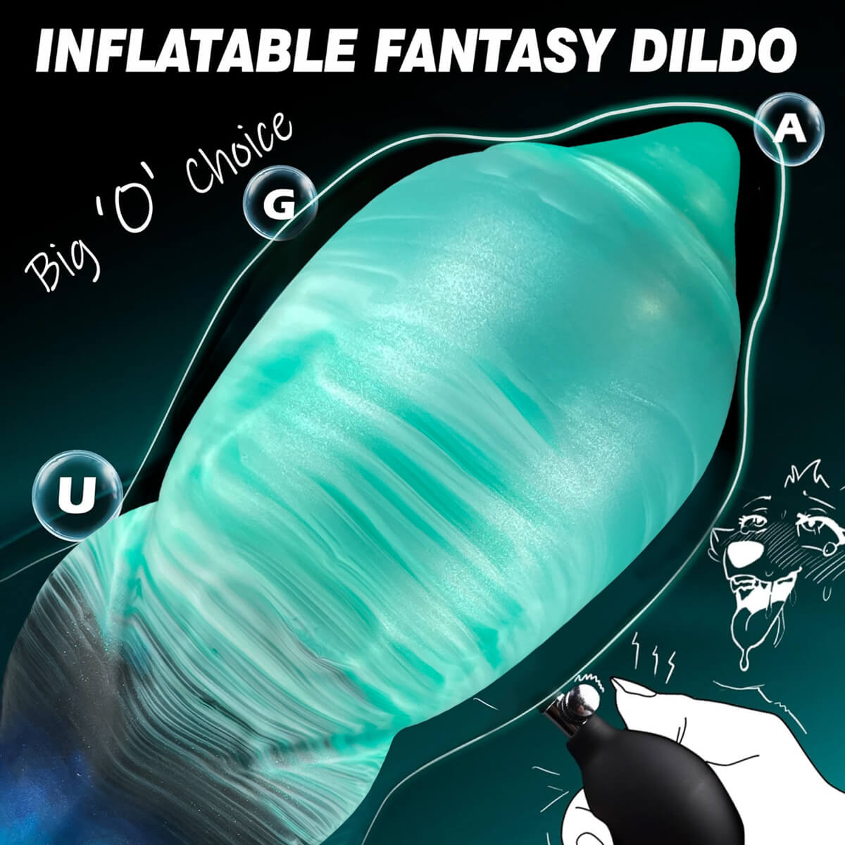 Will 9 Inch Inflatable Dildo - Tarisss Sex Toy Store