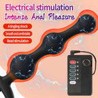 Wired Triple-Bead Anal Plug with Power Console and Wireless Remote - Tarisss Sex Toy Store