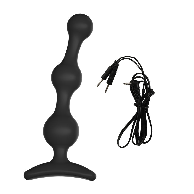 Wired Triple-Bead Anal Plug with Power Console and Wireless Remote - Tarisss Sex Toy Store