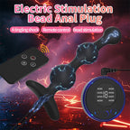 Wired Triple-Bead Anal Plug with Power Console and Wireless Remote - Tarisss Sex Toy Store