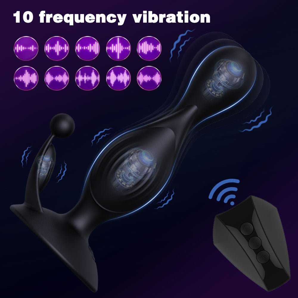 Wireless Remote Electro - Shock Vibrating Butt Plug - Silicone Prostate Massager - Tarisss Sex Toy Store