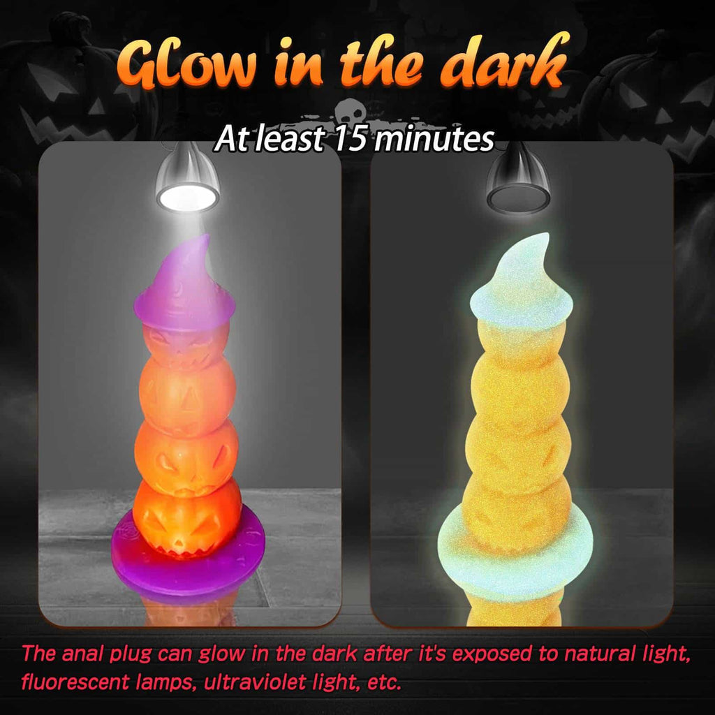 Witch Halloween 9 Inch Fantasy Pumpkin Anal Dildo - Tarisss Sex Toy Store