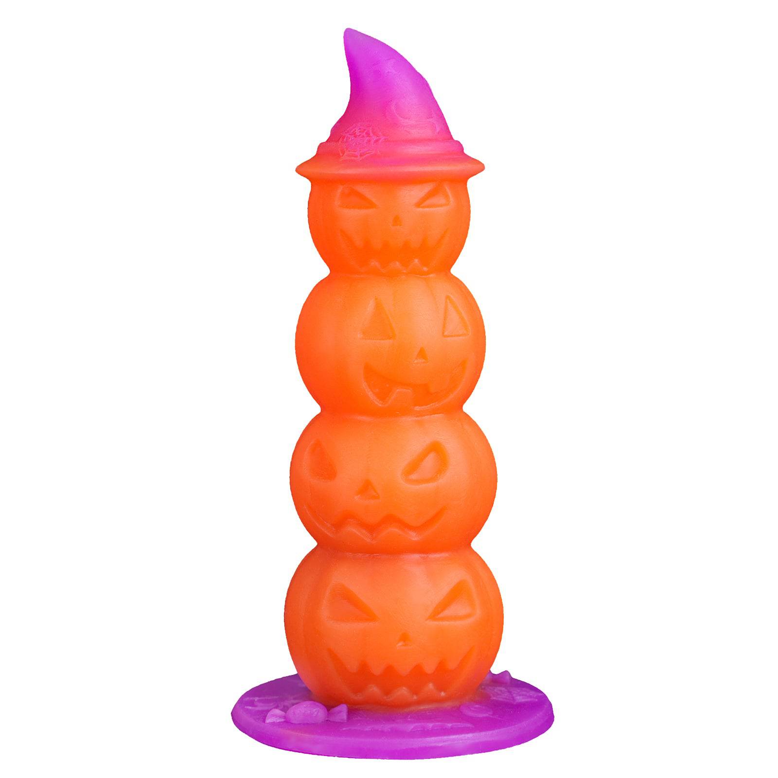Witch Halloween 9 Inch Fantasy Pumpkin Anal Dildo - Tarisss Sex Toy Store