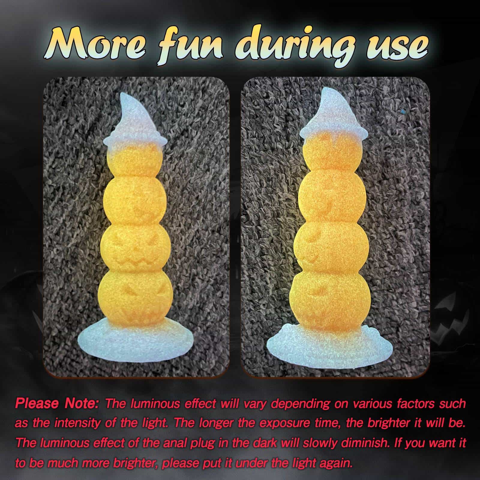 Witch Halloween 9 Inch Fantasy Pumpkin Anal Dildo - Tarisss Sex Toy Store