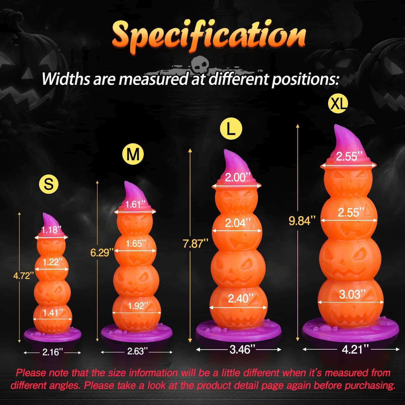 Witch Halloween 9 Inch Fantasy Pumpkin Anal Dildo - Tarisss Sex Toy Store
