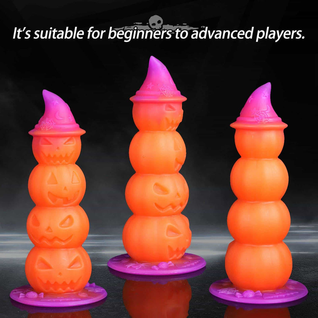 Witch Halloween 9 Inch Fantasy Pumpkin Anal Dildo - Tarisss Sex Toy Store