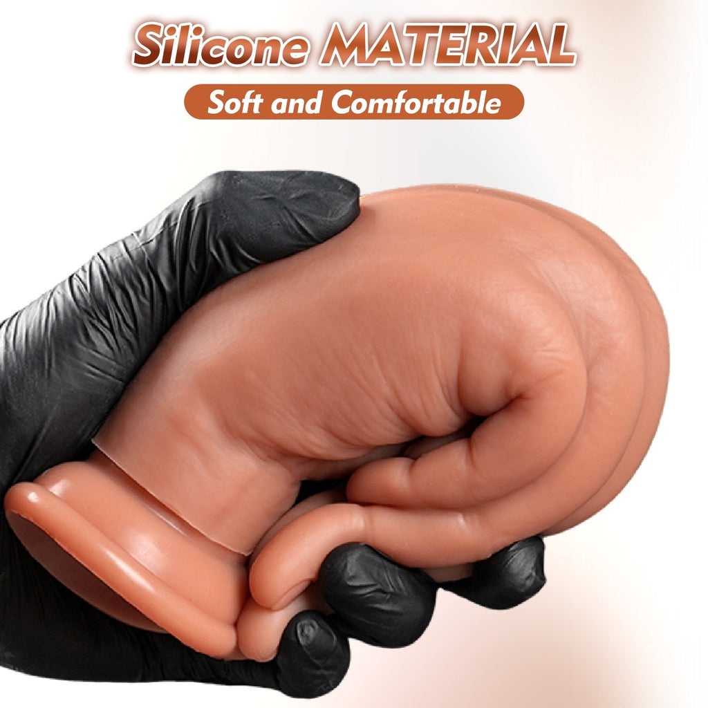 With Suction Cup and Medium Hardness Silicone Hand Plug - Tarisss Sex Toy Store