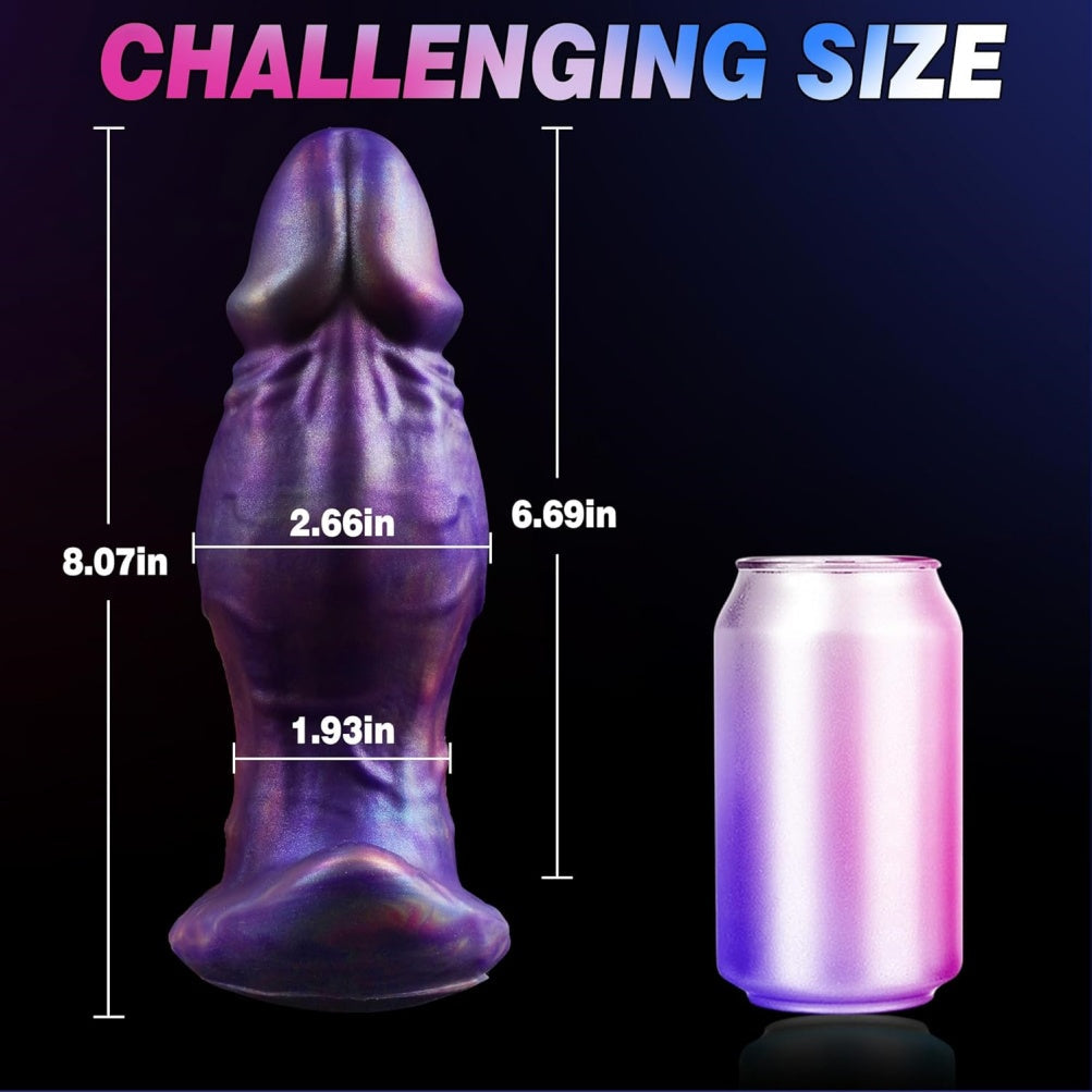 Purple Fist Dildo – Wearable T-Base Platinum Silicone Anal Expander | Domlust