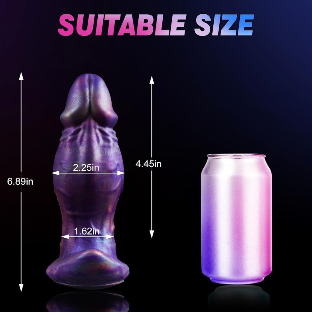 Purple Fist Dildo – Wearable T-Base Platinum Silicone Anal Expander | Domlust