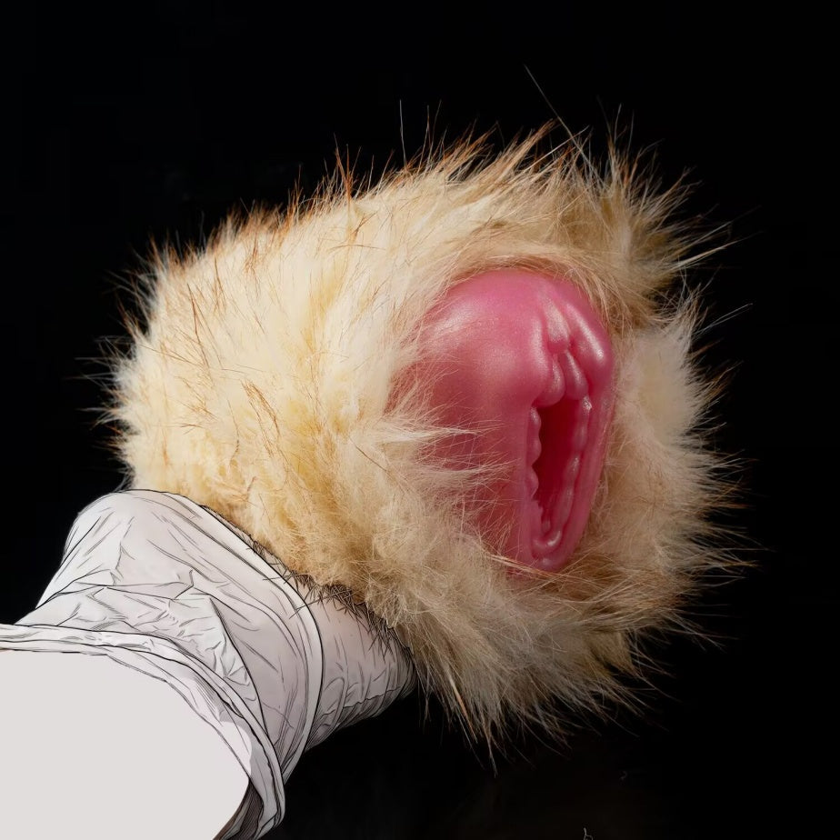 Fennec Fox Furry Pocket Pussy – Platinum Silicone Male Masturbator