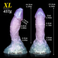 Crystal Clear Fantasy Dildo | Dual Density Silicone Monster Dildo with Suction Cup – Domlust DarcoSilk