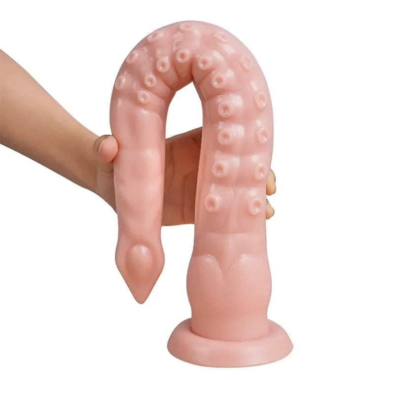 Octopus Tentacle Dildo – Extra Long Platinum Silicone Unisex Anal & Vaginal Fantasy Toy | Domlust
