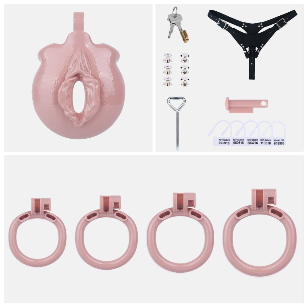 Strap-On Silicone Fake Pussy Pants - Sex Toy for Crossdressing and Gender Illusion