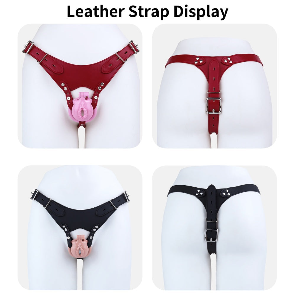Strap-On Silicone Fake Pussy Pants - Sex Toy for Crossdressing and Gender Illusion