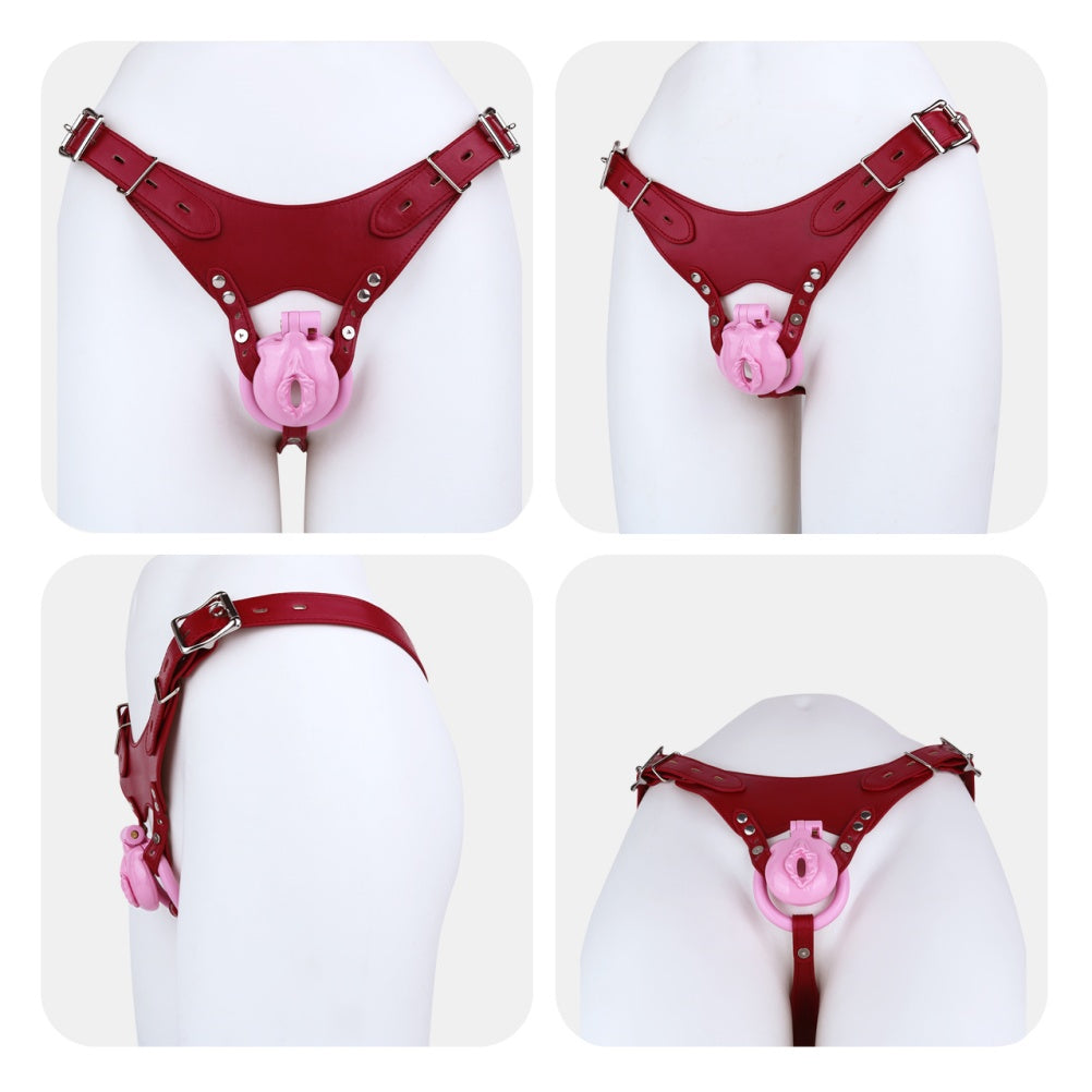 Strap-On Silicone Fake Pussy Pants - Sex Toy for Crossdressing and Gender Illusion