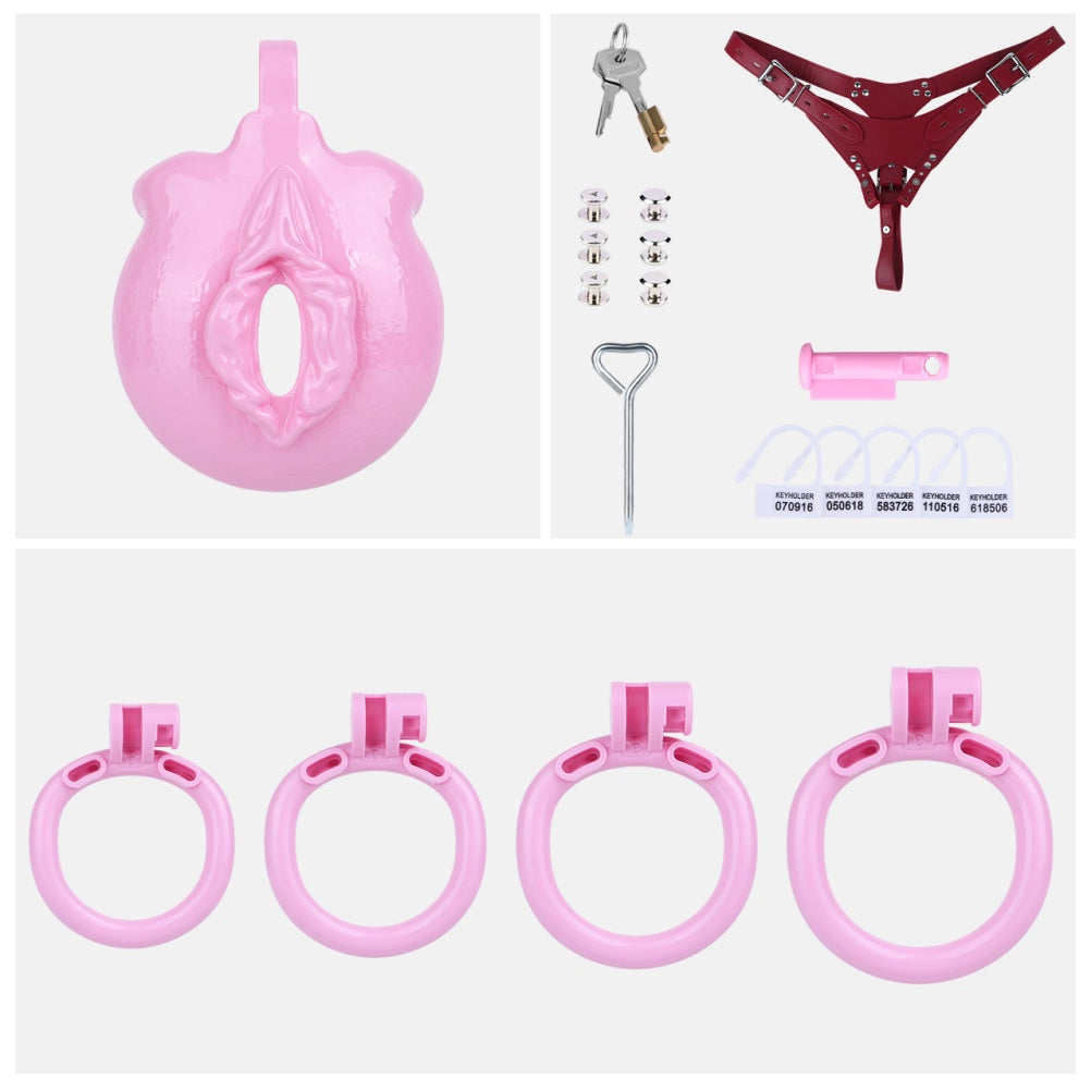 Strap-On Silicone Fake Pussy Pants - Sex Toy for Crossdressing and Gender Illusion